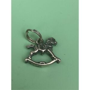 .925 Rocking Horse Sterling Silver Jewelry Charm #toys